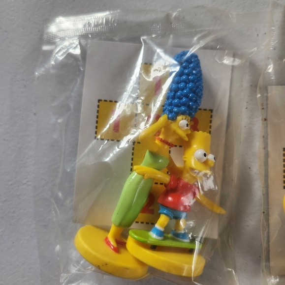 Vintage Simpson's Figures Sealed Kellogg’s Promo Cereal Toys Bart Homer Marge - Picture 3 of 5